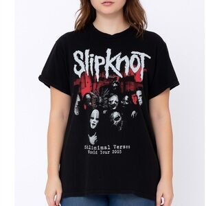 Slip Knot Subliminal Versus band Tee 2005 world tour black/white/red SZ SM